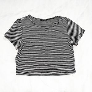 NWT Cap Sleeve Striped Tee